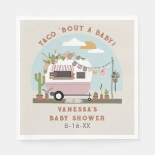 Taco Bout A Baby Boho Camper Girl Baby Dusche Serviette