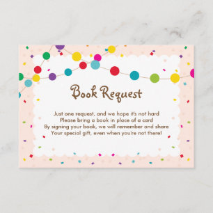 Taco Bout a Baby Book Request Card Begleitkarte