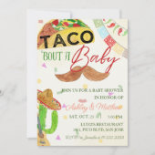Taco 'Bout A Baby Boy Fiesta Mexican Baby Shower Einladung (Vorderseite)