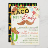 Taco 'Bout A Baby Boy Fiesta Mexican Baby Shower Einladung (Vorne/Hinten)