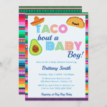 Taco Bout a Baby Boy Fiesta Stripe Babydusche