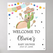 Taco Bout A Baby Cactus Willkommen Poster (Vorne)