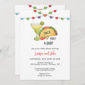 Taco Bout A Baby Couple's Baby Shower Fiesta Einladung (Vorne/Hinten)