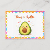 Taco bout a Baby Diaper Raffle Visitenkarte (Vorderseite)