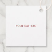 Taco 'Bout a Baby Dusche Fiesta Geschenk Geschenkanhänger (Rückseite)