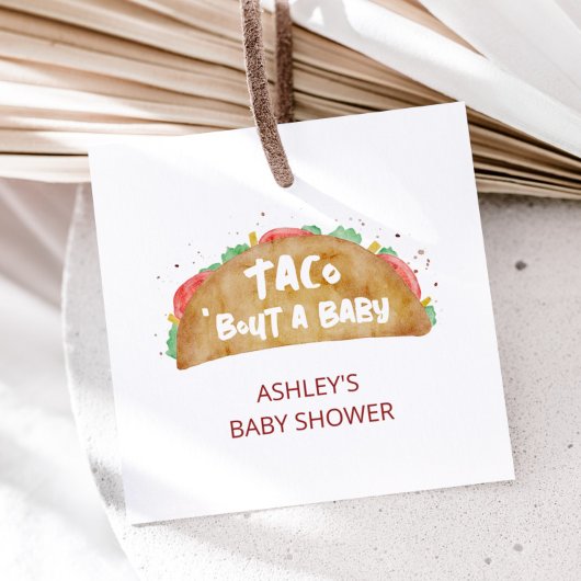Taco 'Bout a Baby Dusche Fiesta Geschenk Geschenkanhänger