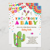 Taco Bout a Baby Fiesta Baby Dusche Einladung (Vorne/Hinten)