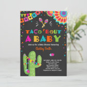 Taco Bout a Baby Fiesta Baby Dusche Einladung (Stehend Vorderseite)