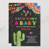 Taco Bout a Baby Fiesta Baby Dusche Einladung (Vorne/Hinten)