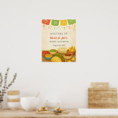 Taco Bout A Baby Fiesta Baby Shooter Willkommenspe Poster (Küche)