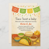 Taco Bout A Baby Fiesta Baby Shower Einladung (Vorne/Hinten)