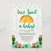 Taco 'Bout A Baby Fiesta Baby Shower Einladung (Vorne/Hinten)