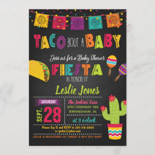 Taco Bout a Baby Fiesta Baby Shower Einladung