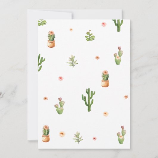 Taco Bout A Baby Fiesta Babydusche Einladung (Rückseite)