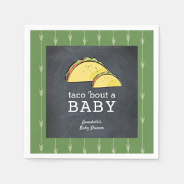 Taco Bout a Baby Fiesta Babyduschpapier Serviette