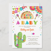 Taco Bout A Baby Fiesta Couples Dusche Einladung (Vorderseite)