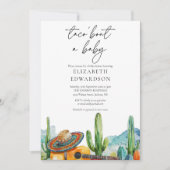 Taco Bout A Baby Fiesta Foto Babydusche Einladung (Vorderseite)
