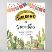 Taco Bout A Baby Fiesta Willkommen Poster (Vorne)