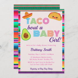 Taco Bout A Baby Girl Fiesta Stripe Baby Dusche Einladung