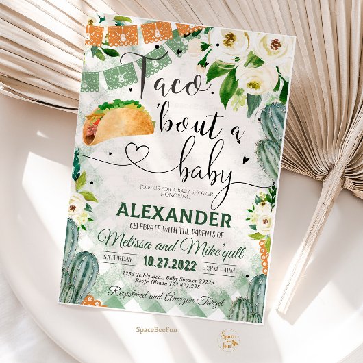 Taco 'Bout A Baby Invitation Fiesta Baby Shower Einladung
