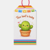 Taco bout a Baby Shower Cactus Geschenkanhänger (Rückseite)
