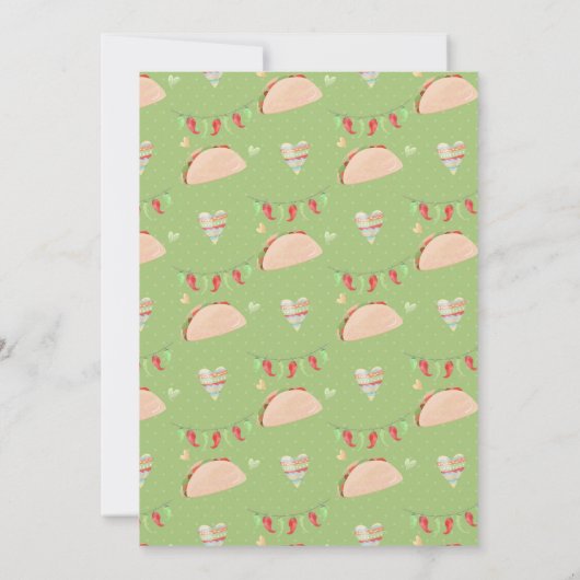 Taco Bout a Baby Shower Einladung (Rückseite)