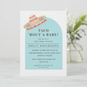 Taco Bout a Baby Shower Einladung (Stehend Vorderseite)