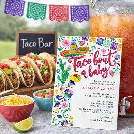 Taco 'Bout a Baby Shower Einladung - Lebhafte Fies