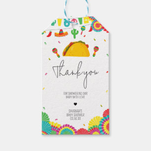 Taco 'Bout A Baby Shower Fevor Tags Geschenkanhänger