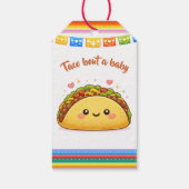 Taco bout a Baby Shower Geschenkanhänger (Rückseite)