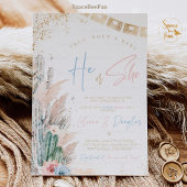 Taco Bout A Baby Shower lädt Boho Gender-Enthüllun Einladung