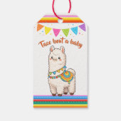 Taco bout a Baby Shower Llama Geschenkanhänger (Rückseite)