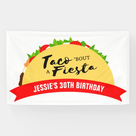 Taco 'Bout A Fiesta Banner (Horizontal)