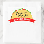 Taco 'Bout A Fiesta Rechteckiger Aufkleber (Tasche)