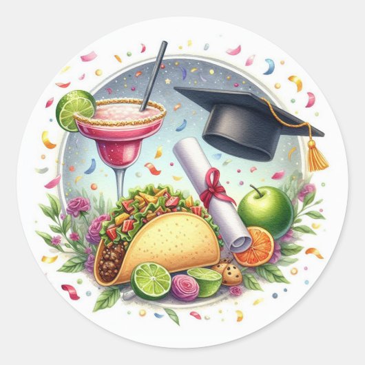 Taco "Bout a Future Abschluss Runder Aufkleber (Vorderseite)