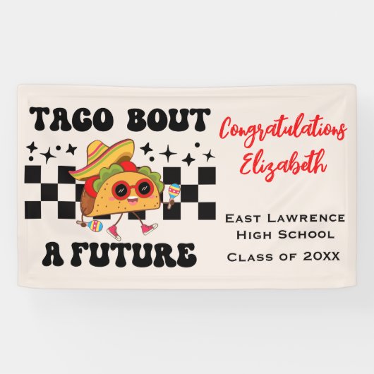 Taco Bout a Future Fiesta Abschluss Banner (Horizontal)