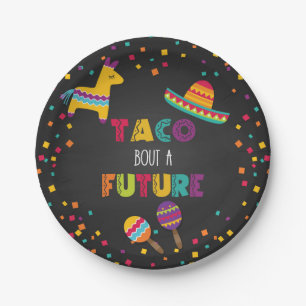 Taco Bout a Future Fiesta Abschluss Plate Pappteller
