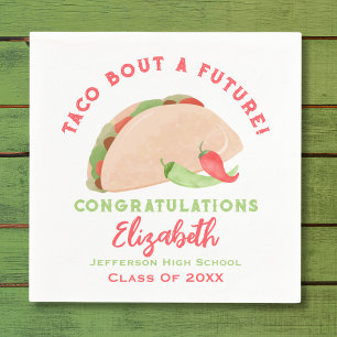 Taco Bout a Future Fiesta Abschluss Serviette