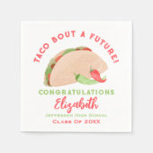Taco Bout a Future Fiesta Abschluss Serviette (Vorderseite)