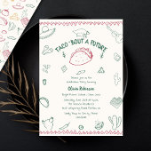 Taco Bout a Future Fiesta Doodle Abschluss Einladung