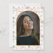 Taco Bout a Future Fiesta Doodle Abschluss Foto Einladung (Rückseite)