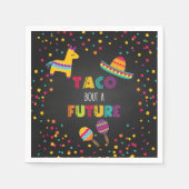 Taco Bout a Future Fiesta Napkin Graduation Serviette (Vorderseite)