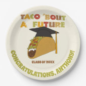 Taco Bout a Future Funny Graduation Party Pappteller (Vorderseite)