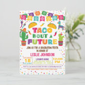 Taco Bout a Future Invasion Einladung (Stehend Vorderseite)