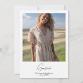 Taco Bout A Grad, blühender Kaktus Abschluss Einladung (Rückseite)