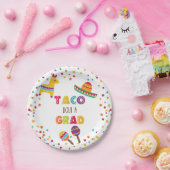 Taco Bout a Grad Fiesta Abschluss Plate - White Pappteller (Party)