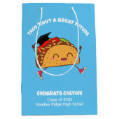 Taco Bout a Great Future Abschluss Gift Bag Mittlere Geschenktüte (Vorderseite)