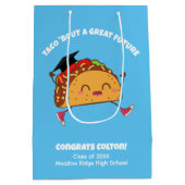 Taco Bout a Great Future Abschluss Gift Bag Mittlere Geschenktüte (Rückseite)