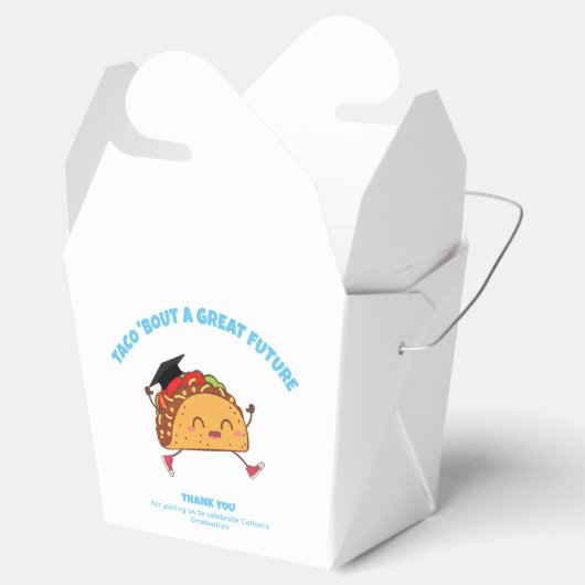 Taco Bout a Great Future Graduation Party Geschenkschachtel (Geöffnet)