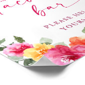 Taco Bout a Hright Future Abschluss Floral Poster (Ecke)